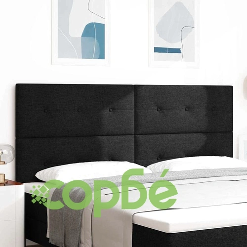 LED табла за глава с LED ленти черна 200 cm текстил ➤ топ цена ➤ sorbe.bg