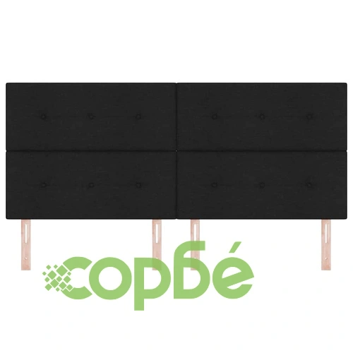 LED табла за глава с LED ленти черна 200 cm текстил ➤ топ цена ➤ sorbe.bg