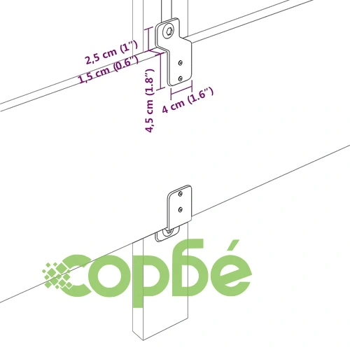 LED табла за легло с диамантен десен, текстил, крем, 180 см ➤ топ цена ➤ sorbe.bg