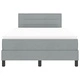 Легло с пружини с матрак от тъкан, светлосиво, 120x200 см