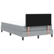 Легло с кутия пружини и матрак 120x190 см, светло сива тъкан