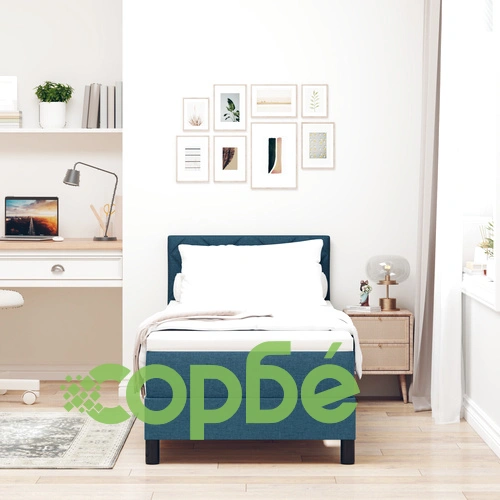 Легло с матрак Blue 80x200 см от полиестерен текстил ➤ топ цена ➤ sorbe.bg