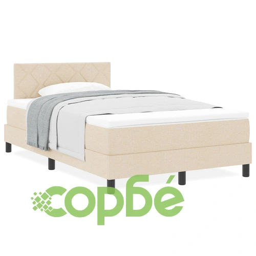 Книга легло с матрак от текстил в крем цвят 120x190 см ➤ топ цена ➤ sorbe.bg