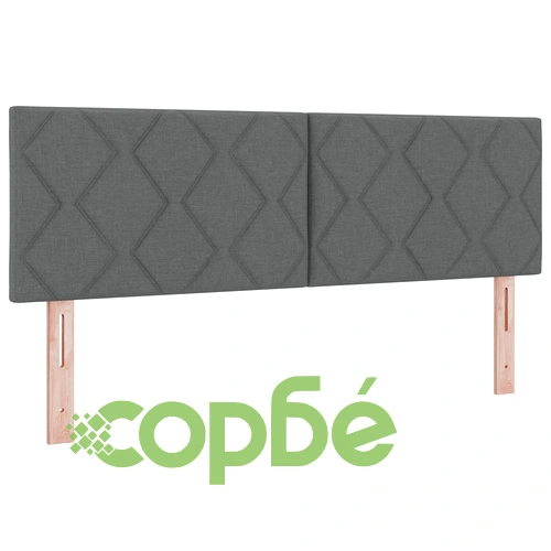 Легло с матрак от текстил в тъмно сиво 160x200 см ➤ топ цена ➤ sorbe.bg