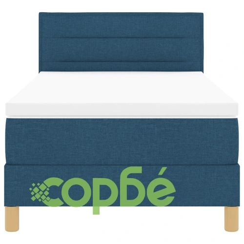 Кутия пружина легло с матрак 100x200 cm Синьо Текстил ➤ топ цена ➤ sorbe.bg