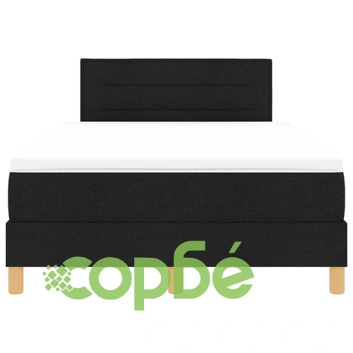 Легло с пружини и матрак от полиестер, черно 120x200 см ➤ топ цена ➤ sorbe.bg