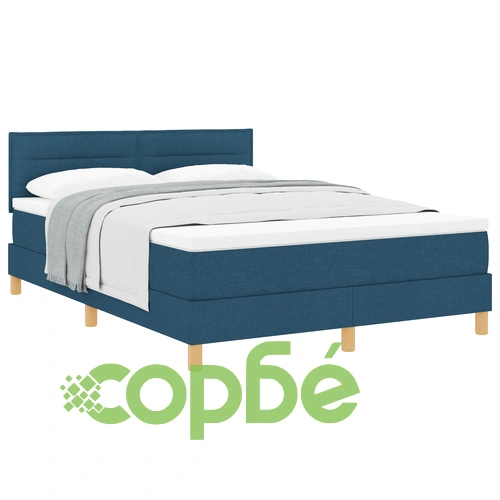 Легло с Матрак 140x200 см от Тъкан в Синьо ➤ топ цена ➤ sorbe.bg