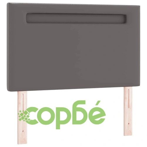 Рамка за легло с матрак сив 90x190 см изкуствена кожа с LED осветление ➤ топ цена ➤ sorbe.bg