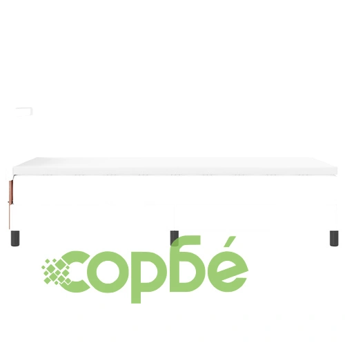 Кутия с пружини с матрак 90x200 см от бяла еко кожа ➤ топ цена ➤ sorbe.bg