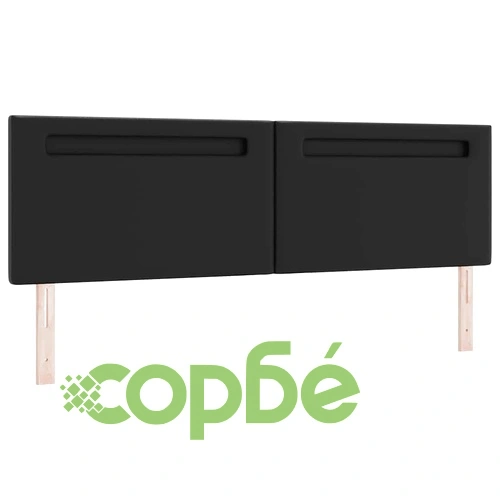 Рамка за легло с матрак от изкуствена кожа 180x200 см в черен цвят ➤ топ цена ➤ sorbe.bg