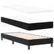 Кутия с пружинно легло и матрак 80x200 см - Черно кадифе
