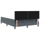 Луксозно легло с повдигащ механизъм от велур, тъмно сиво, 140x200 см