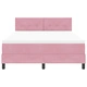 Легло тип Boxspring с матрак 160x200 см от розов велур