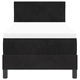 Легло Box Spring с матрак 80x200 см, Черен Велур