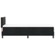 Легло Box Spring с матрак 80x200 см, Черен Велур