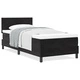 Легло Box Spring с матрак 100x200 см от черен велур