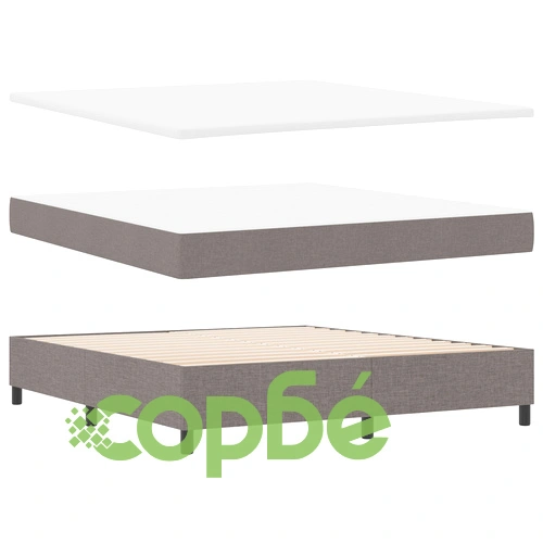 Клик легло с матрак, бежово, 180 x 200 см, текстилна тапицерия ➤ топ цена ➤ sorbe.bg