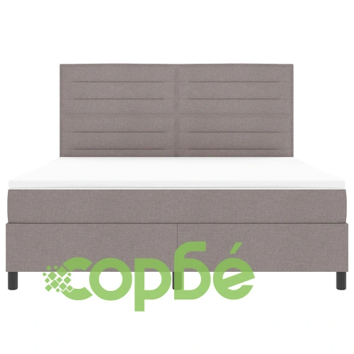 Клик легло с матрак, бежово, 180 x 200 см, текстилна тапицерия ➤ топ цена ➤ sorbe.bg