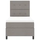 Легло с пружинираща основа и табло Таупе 80 x 200 cm, текстил
