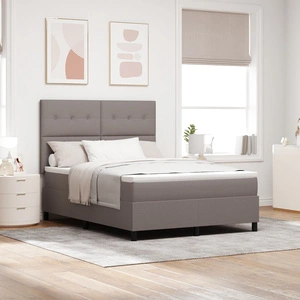 Легло Таути 140x190 см с пружини и матрак, сива тъкан