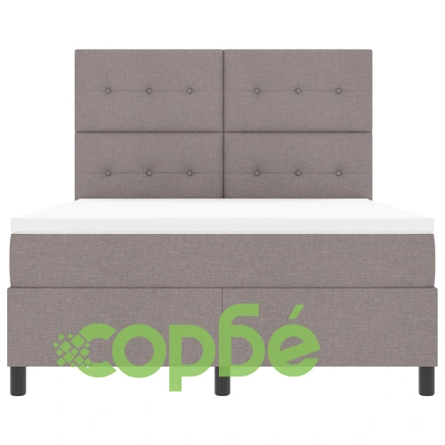 Легло Таути 140x190 см с пружини и матрак, сива тъкан ➤ топ цена ➤ sorbe.bg