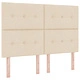Легло с пружини и матрак от тъкан, бежово, 140x190 см