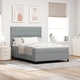 Box Spring Легло с матрак от светлосив текстил 160x200 см