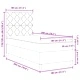 Легло с пружинирана основа и матрак черно 80x200 см текстил