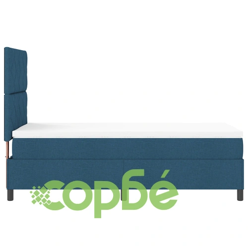 Подматрачна рамка с матрак от тъкан, тъмносин, 90x200 см ➤ топ цена ➤ sorbe.bg