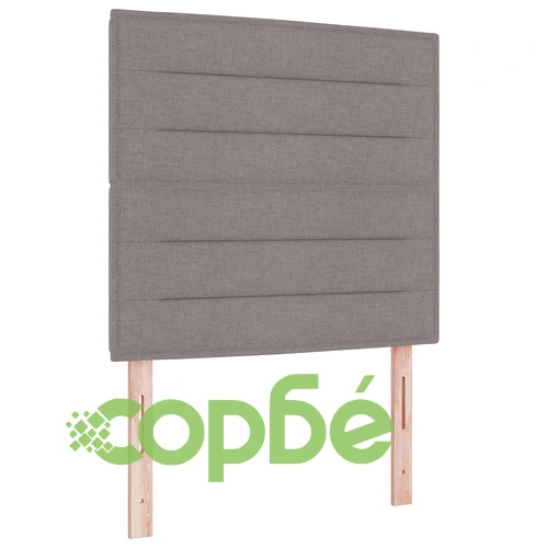 Box Spring легло с матрак, таупе текстилна тапицерия, 120 x 190 см ➤ топ цена ➤ sorbe.bg