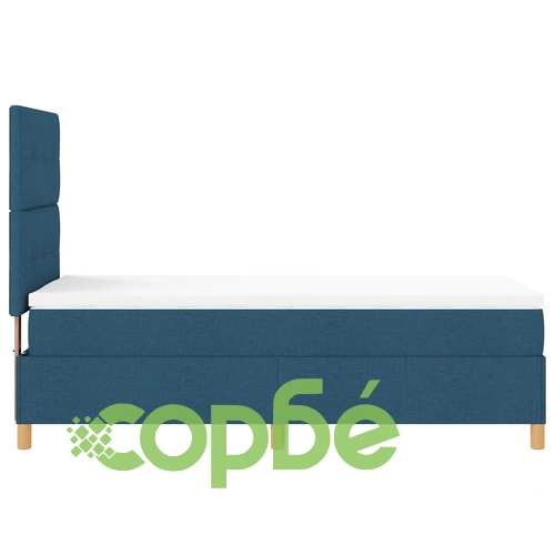 Легло с подматрак в син цвят 80x200 см от качествена тъкан ➤ топ цена ➤ sorbe.bg