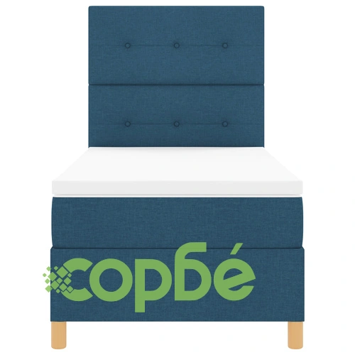 Легло с подматрак в син цвят 80x200 см от качествена тъкан ➤ топ цена ➤ sorbe.bg