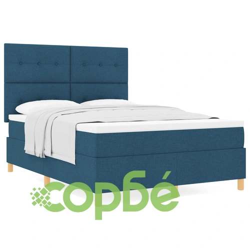 Легло с матрак Blue 140x190 см от висококачествена тъкан ➤ топ цена ➤ sorbe.bg