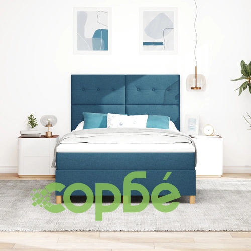 Легло с матрак Blue 140x190 см от висококачествена тъкан ➤ топ цена ➤ sorbe.bg