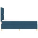 Box Spring легло с матрак 80x200 см - синьо текстилно покритие