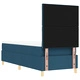 Box Spring легло с матрак 80x200 см - синьо текстилно покритие