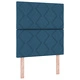 Box Spring легло с матрак 80x200 см - синьо текстилно покритие