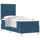 Box Spring легло с матрак 80x200 см - синьо текстилно покритие