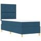 Box Spring легло с матрак 80x200 см - синьо текстилно покритие