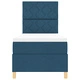 Box Spring легло с матрак 80x200 см - синьо текстилно покритие