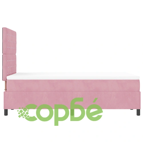 Луксозно легло с матрак 120x200 см от розово кадифе ➤ топ цена ➤ sorbe.bg