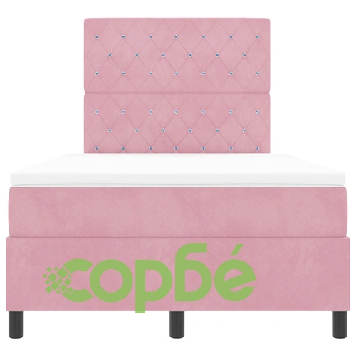 Луксозно легло с матрак 120x200 см от розово кадифе ➤ топ цена ➤ sorbe.bg