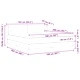 Континентално легло с матрак Таупе 160 x 200 см от текстил