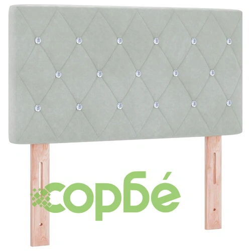 Легло тип Box Spring с матрак 80x200 см, тъмно сиво кадифе ➤ топ цена ➤ sorbe.bg