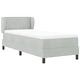 Легло тип Box Spring с матрак 80x200 см, тъмно сиво кадифе