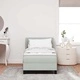 Легло тип Box Spring с матрак 80x200 см, тъмно сиво кадифе