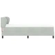 Легло тип Box Spring с матрак 80x200 см, тъмно сиво кадифе