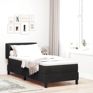 Легло тип Box Spring с матрак 80x200 см, черно кадифе