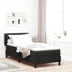 Легло тип Box Spring с матрак 80x200 см, черно кадифе
