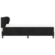 Легло тип Box Spring с матрак 80x200 см, черно кадифе